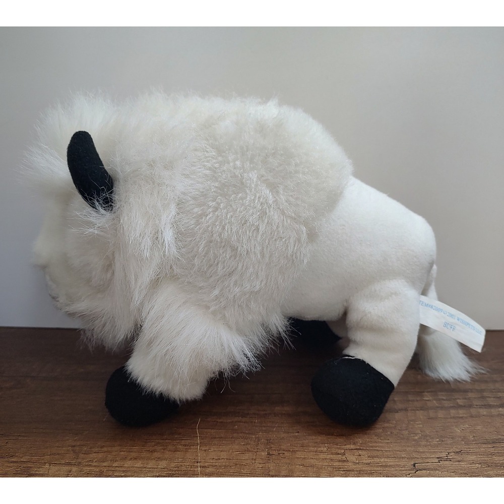 Wishpets  9" Buff White Buffalo Plush Rare Albino Spirit Bison S5